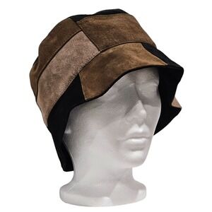 Gilles Francois Suede Patchwork Bucket Hat Made in Paris France